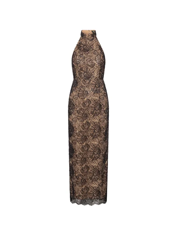 rotate birger christensen lace maxi dress Rotate By Birger Christensen Lace Halterneck Maxi Dress