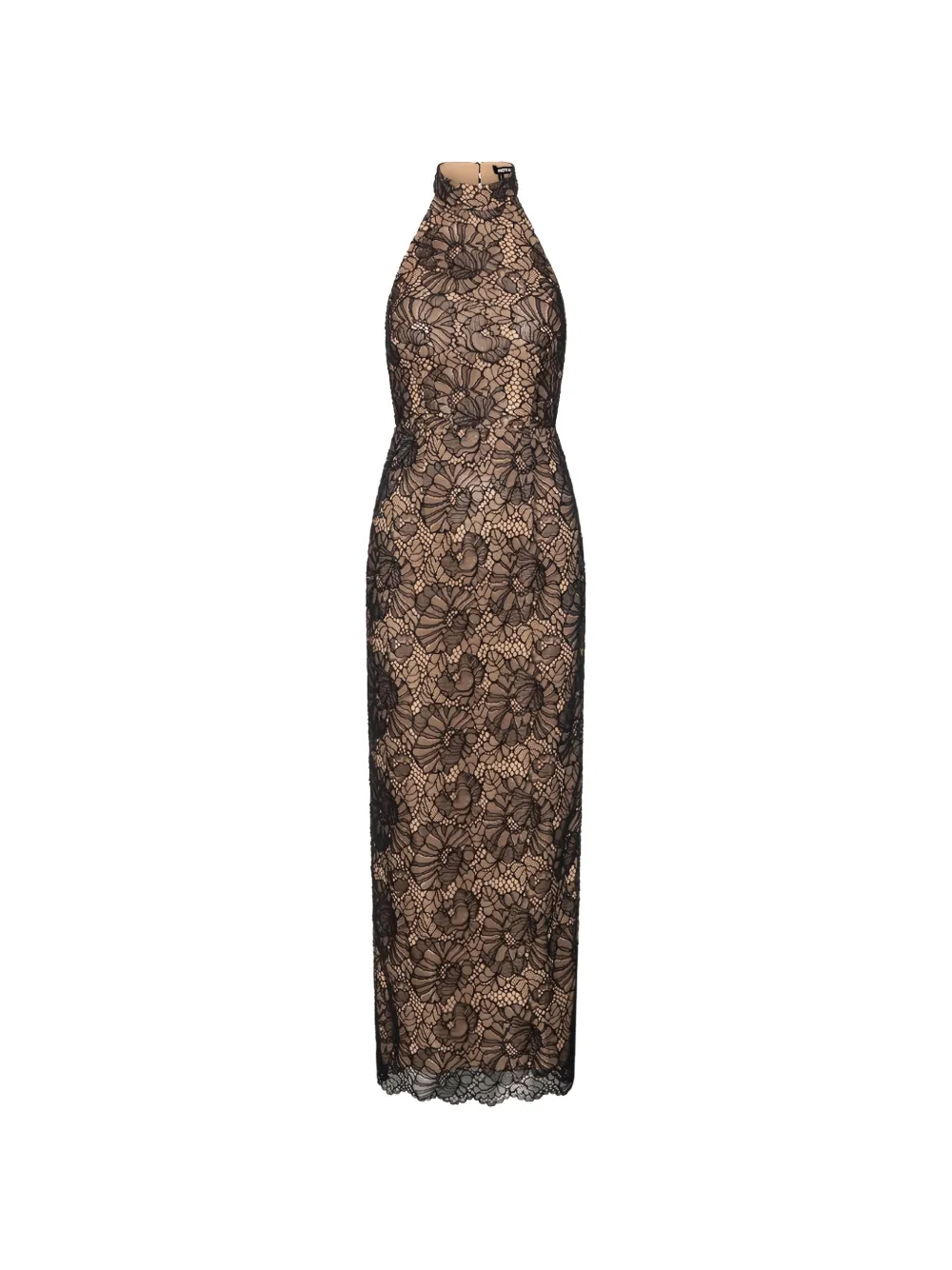 ROTATE BIRGER CHRISTENSEN lace halterneck maxi dress