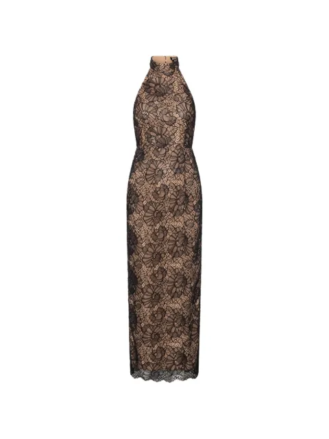 ROTATE BIRGER CHRISTENSEN lace halterneck maxi dress