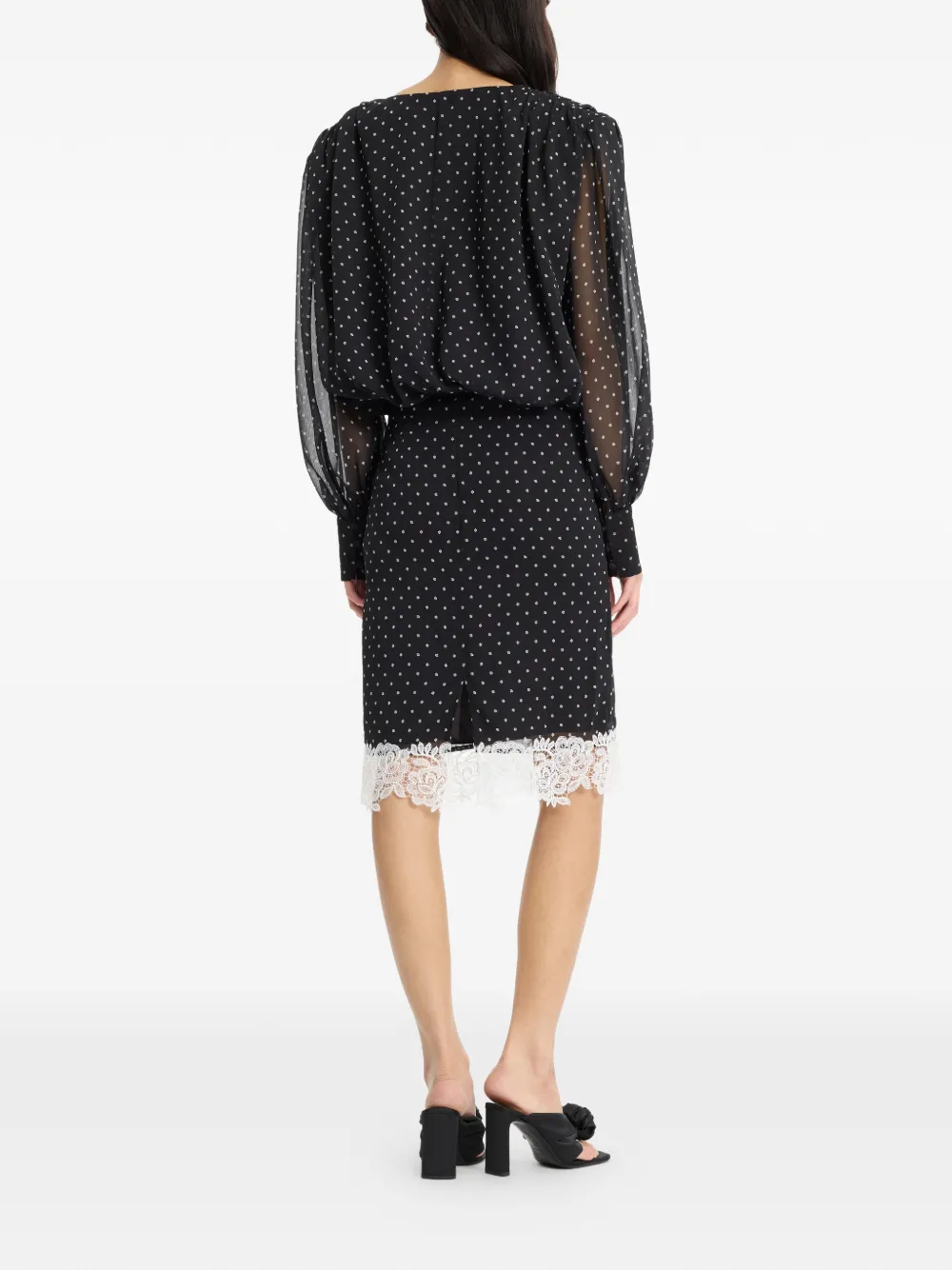 ROTATE BIRGER CHRISTENSEN Shirt met ruches Zwart