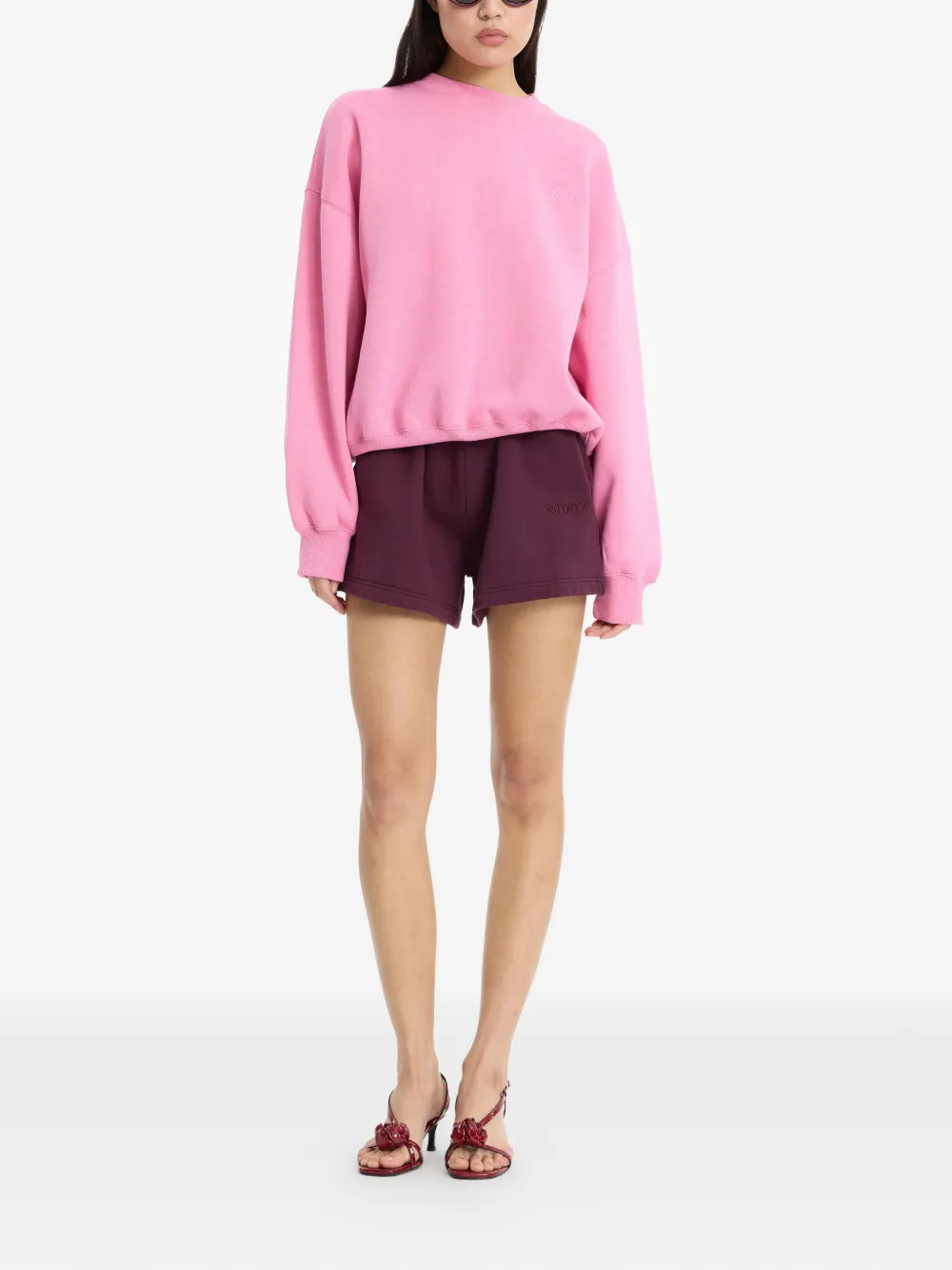 ROTATE BIRGER CHRISTENSEN Shorts met logo Paars