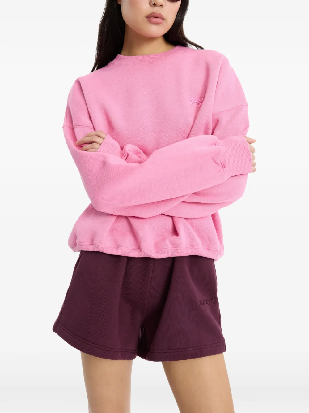 ROTATE BIRGER CHRISTENSEN Shorts met logo Paars