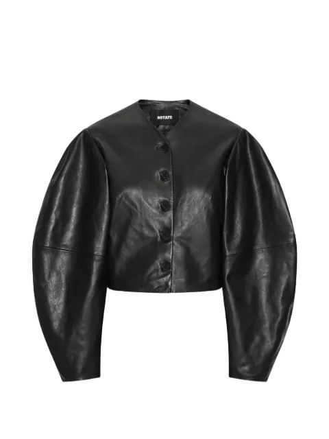 ROTATE BIRGER CHRISTENSEN button leather jacket