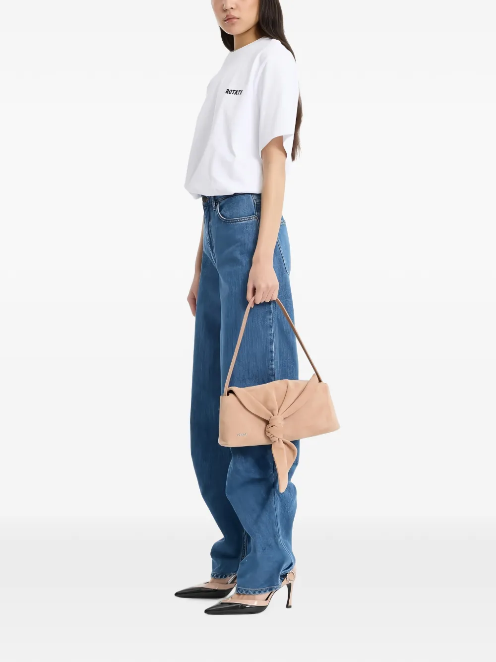 ROTATE BIRGER CHRISTENSEN Oversized T-shirt Wit