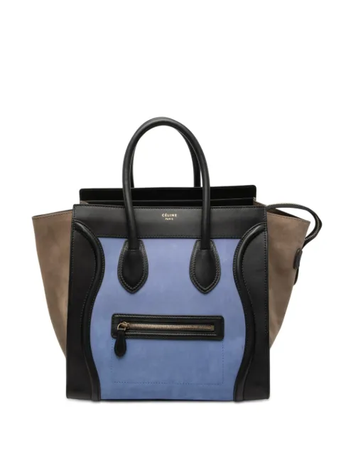 Celine Pre-Owned tote de viaje mini de piel nobuck y becerro tricolor 2012