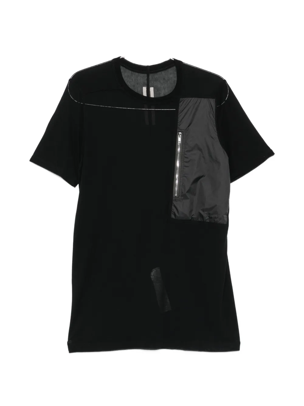 Rick Owens zip-pocket T-shirt - Schwarz