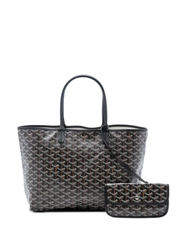 Goyard Pre-Owned 2017 Goyardine Saint Louis PM Tote Bag | Black