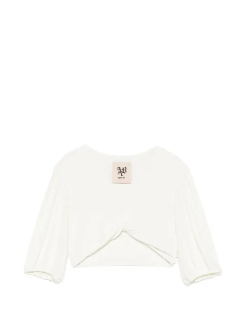 Aniye By twist-detail puff-sleeve top