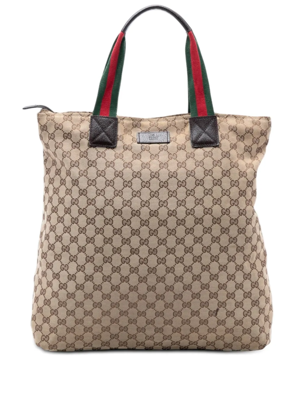 Gucci Pre-Owned 2000-2015 GG Canvas Web Vertical tote bag - Marrone