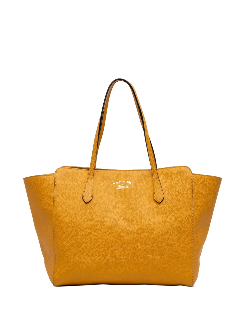 Gucci Pre-Owned 2016-2026 Medium Leather Swing tote bag - Giallo