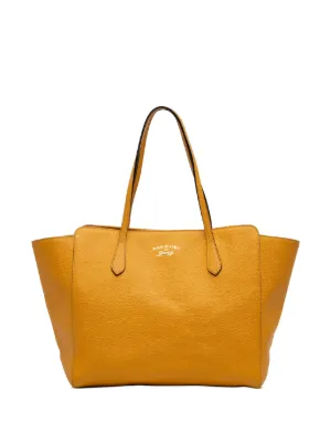Gucci Pre-Owned 2016-2026 ミディアム レザー スウィング トート