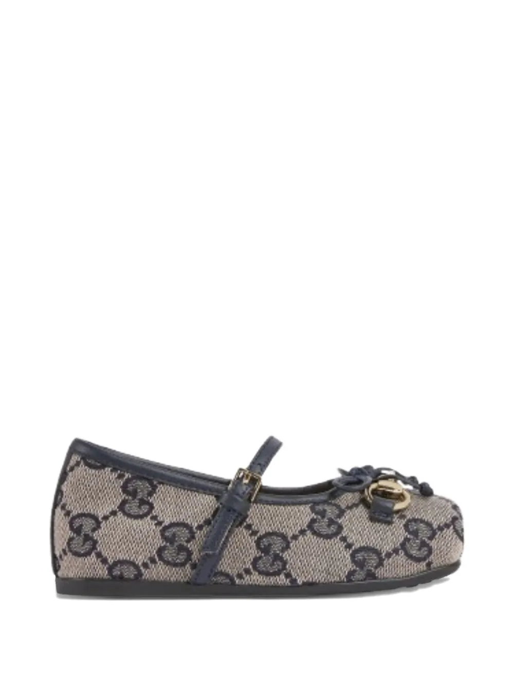Gucci Kids logo-patterned ballerinas Beige