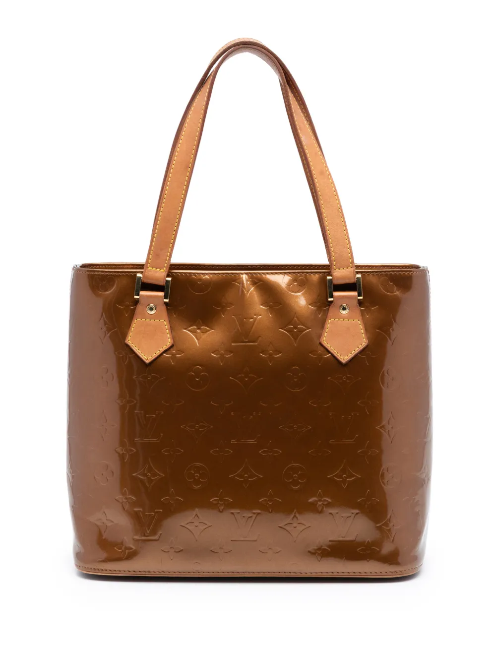 Louis Vuitton Pre-Owned 2001 Monogram Vernis Houston tote bag - Marrone