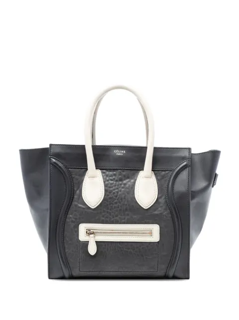 Celine Pre-Owned bolsa de mano Luggage Tote mini de piel de becerro en relieve 2011