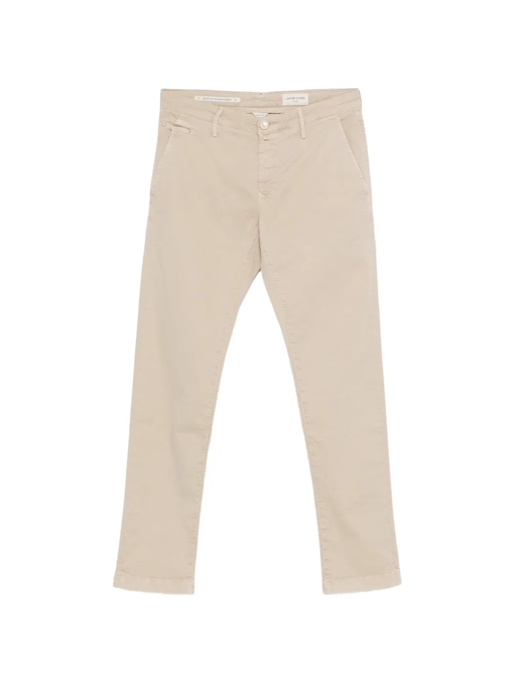 Jacob Cohën Bobby slim-fit trousers - Toni neutri