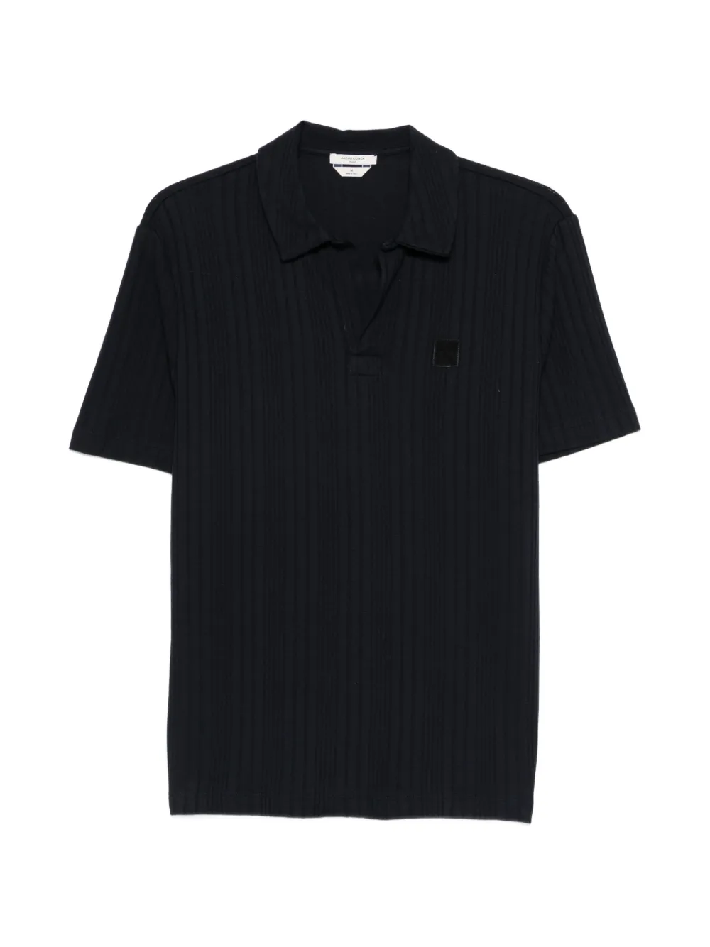 Jacob Cohën ribbed patch polo shirt - Blu