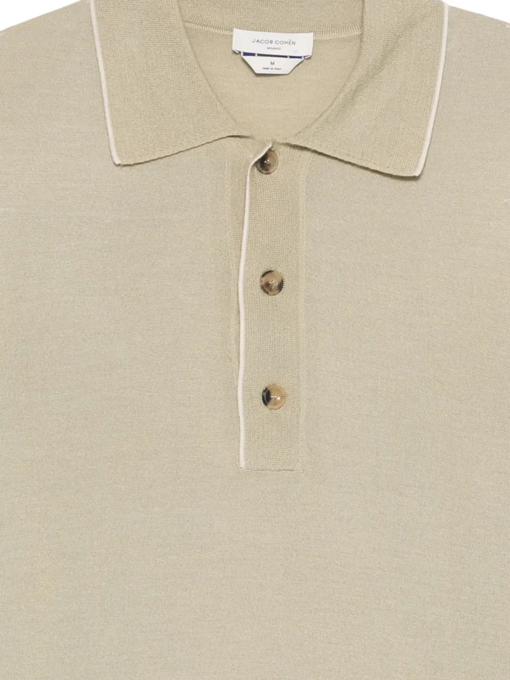 Jacob Cohën Poloshirt met korte mouwen en knoop Beige