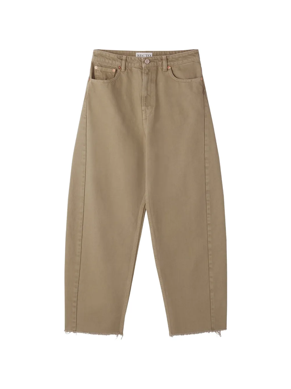 Recto washed curved-leg jeans - Toni neutri