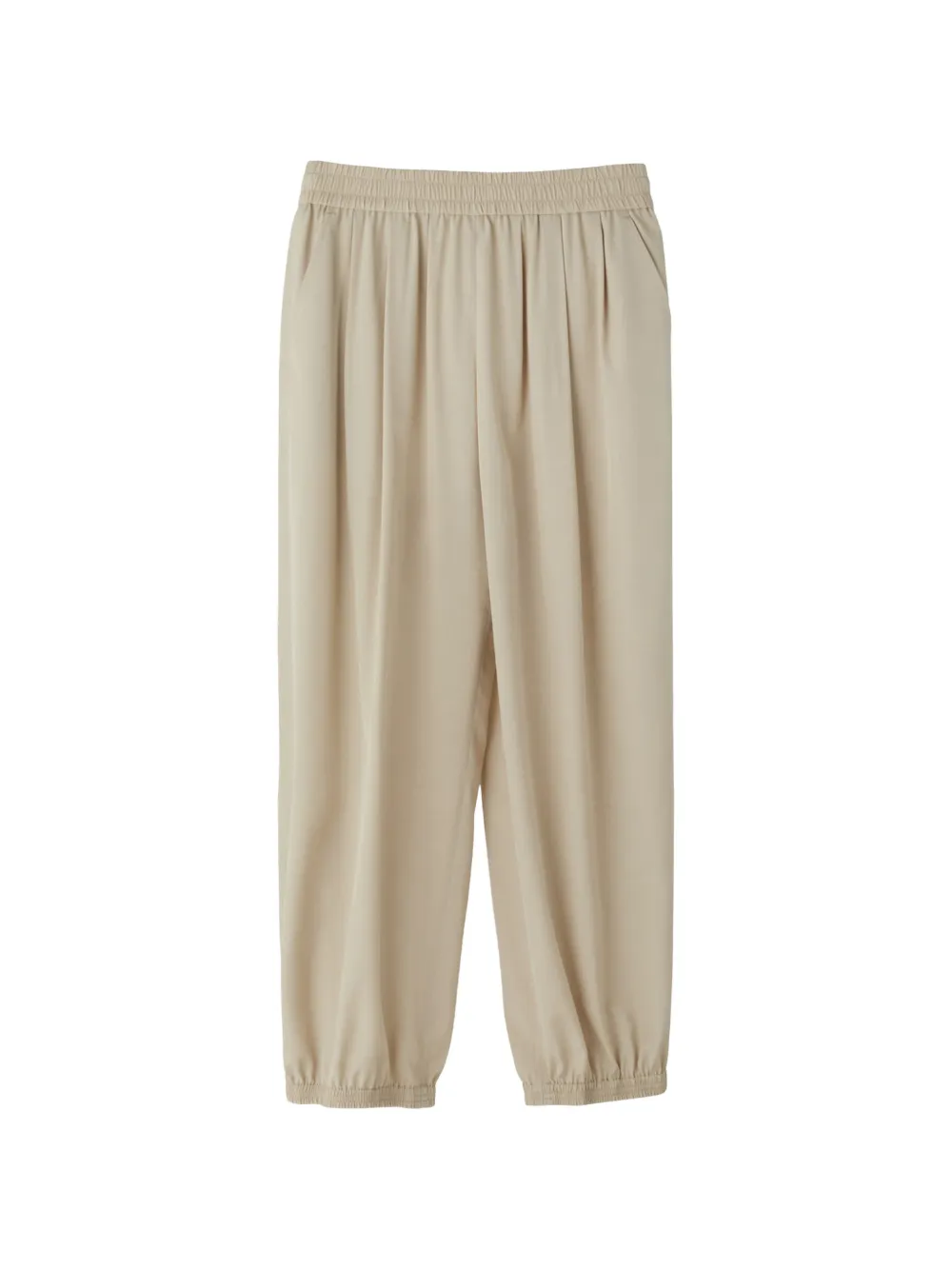 Recto pleated elasticated-cuff trousers - Toni neutri