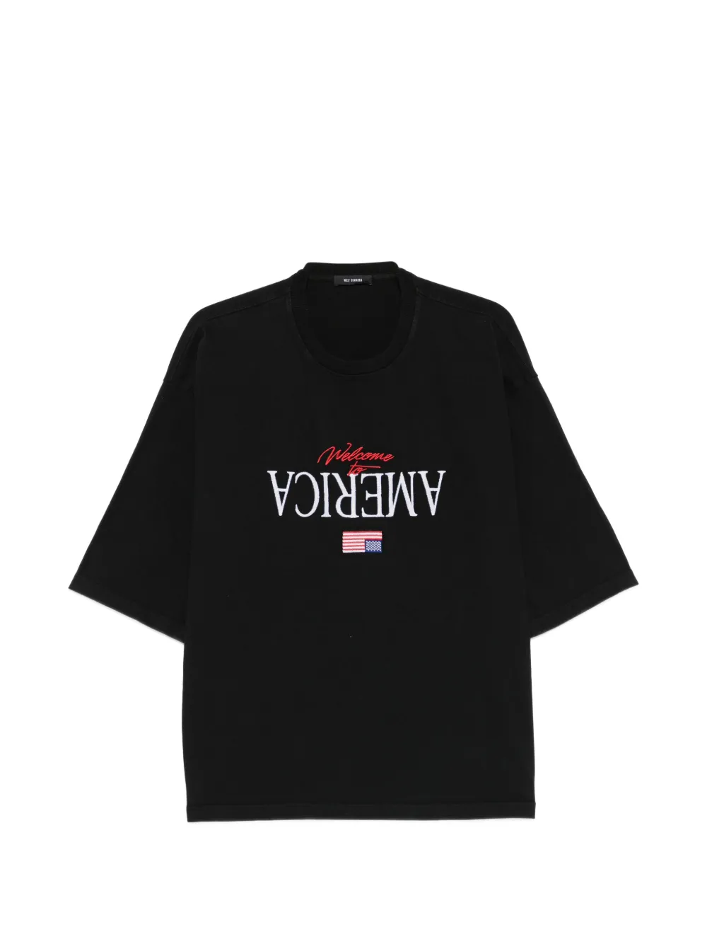 Willy Chavarria embroidered T-shirt - Nero