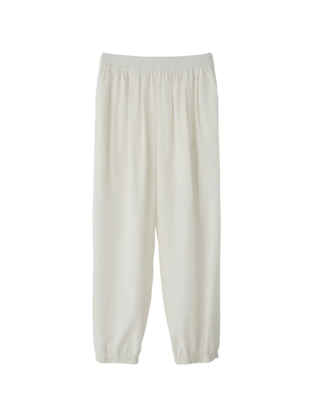 Recto elasticated-waist track pants - Bianco