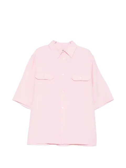 Willy Chavarria Corcoran short-sleeve flap-pocket shirt