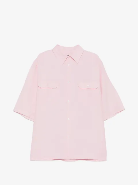 Willy Chavarria Corcoran short-sleeve flap-pocket shirt