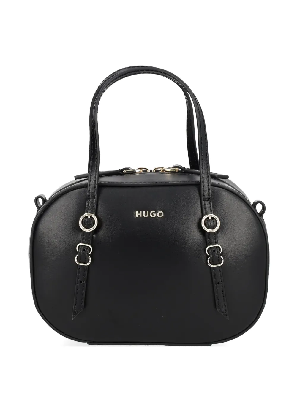 HUGO buckle-detail logo-detail tote bag - Nero