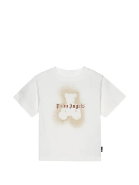 Palm Angels Kids Spray Bear T-shirt