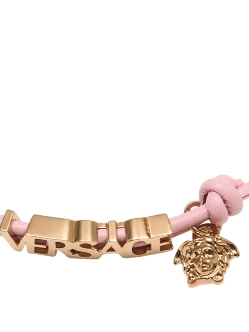  Versace Leather Bracelet - Gold 