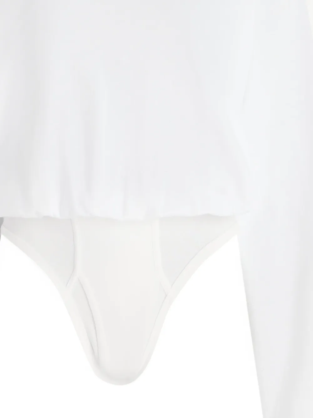  Jean Paul Gaultier Long Sleeves Bodysuit - White 