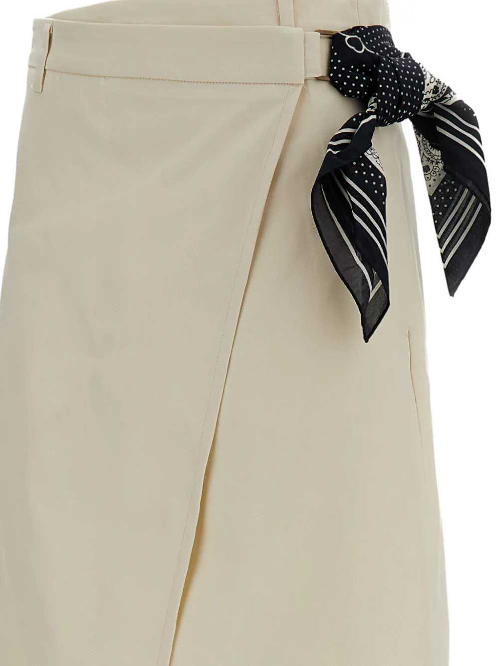  True Royal Wrap Skirt - White 
