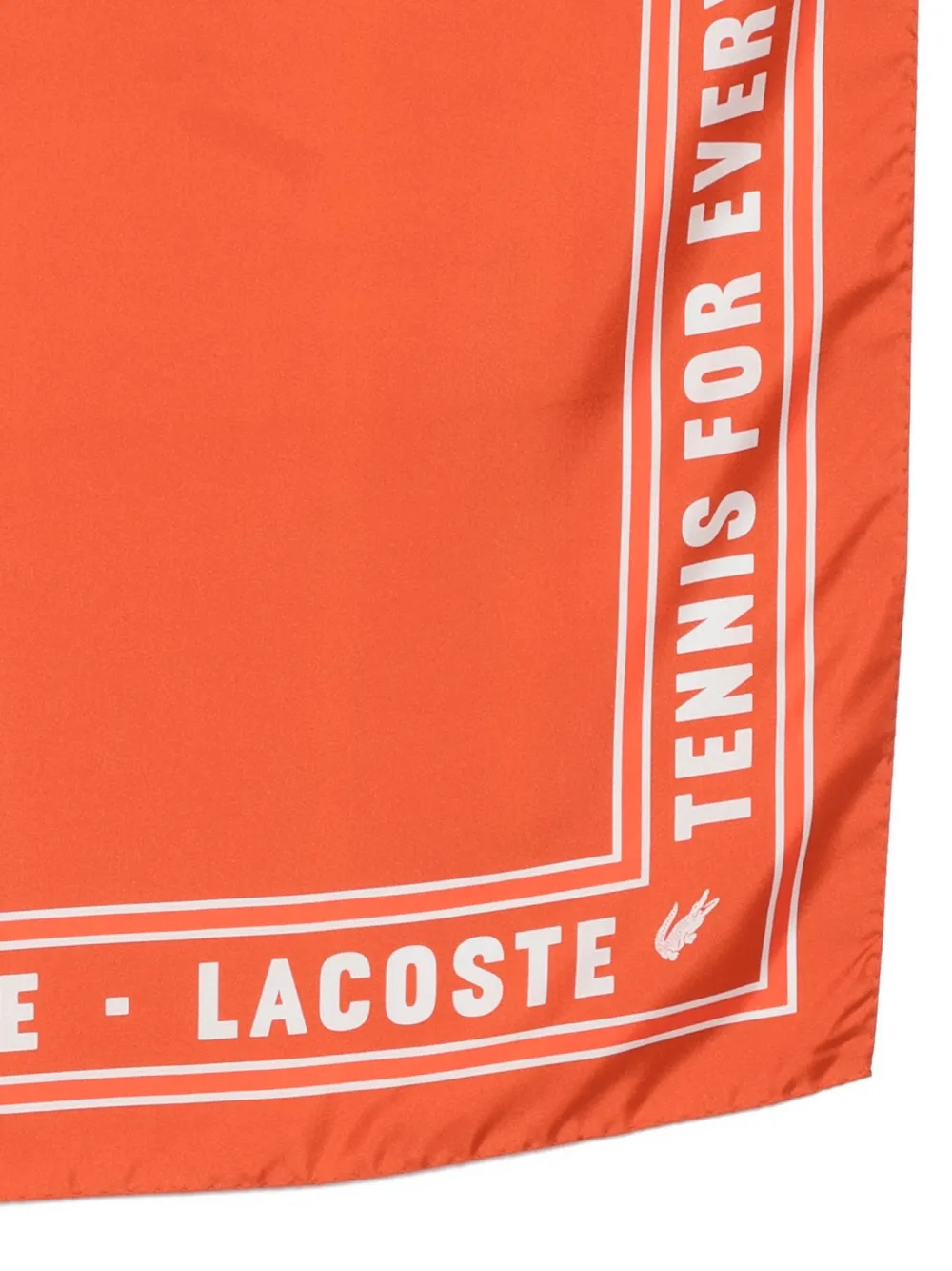 Lacoste Sjaal met logoprint Oranje