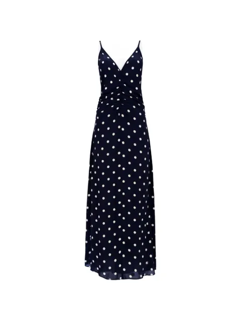 Baum Und Pferdgarten Atalia polka-dot ruched midi dress