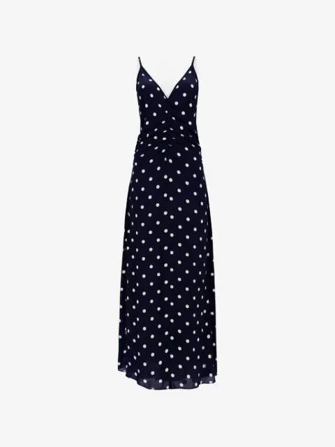Baum Und Pferdgarten Vestido midi Atalia franzido com poás