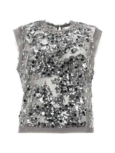 Baum Und Pferdgarten Manira sequin-embellished frayed blouse
