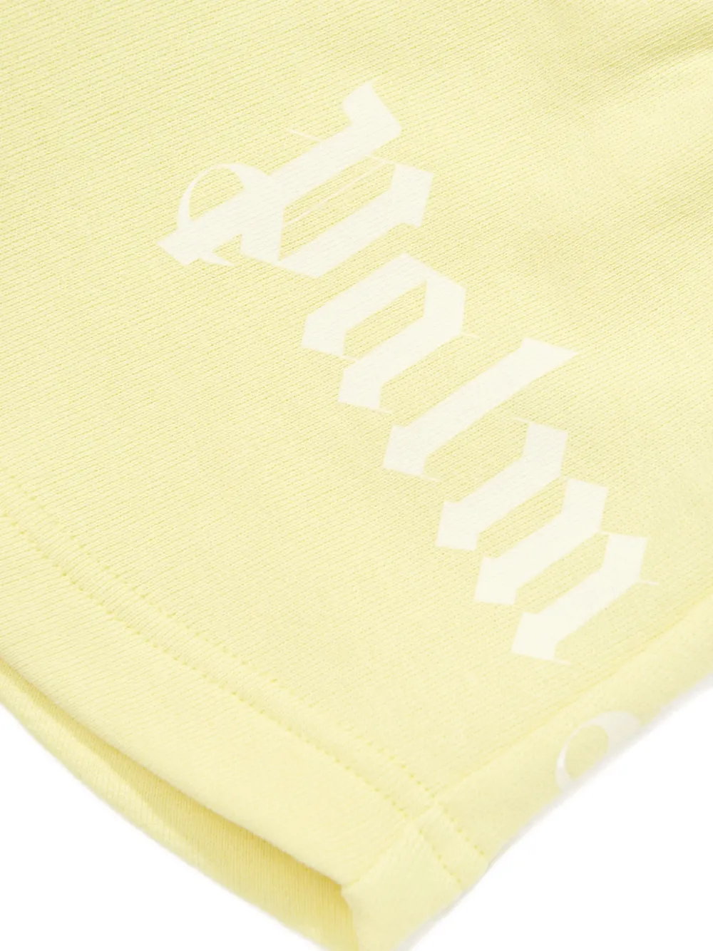 Palm Angels Kids Shorts met logoprint Geel