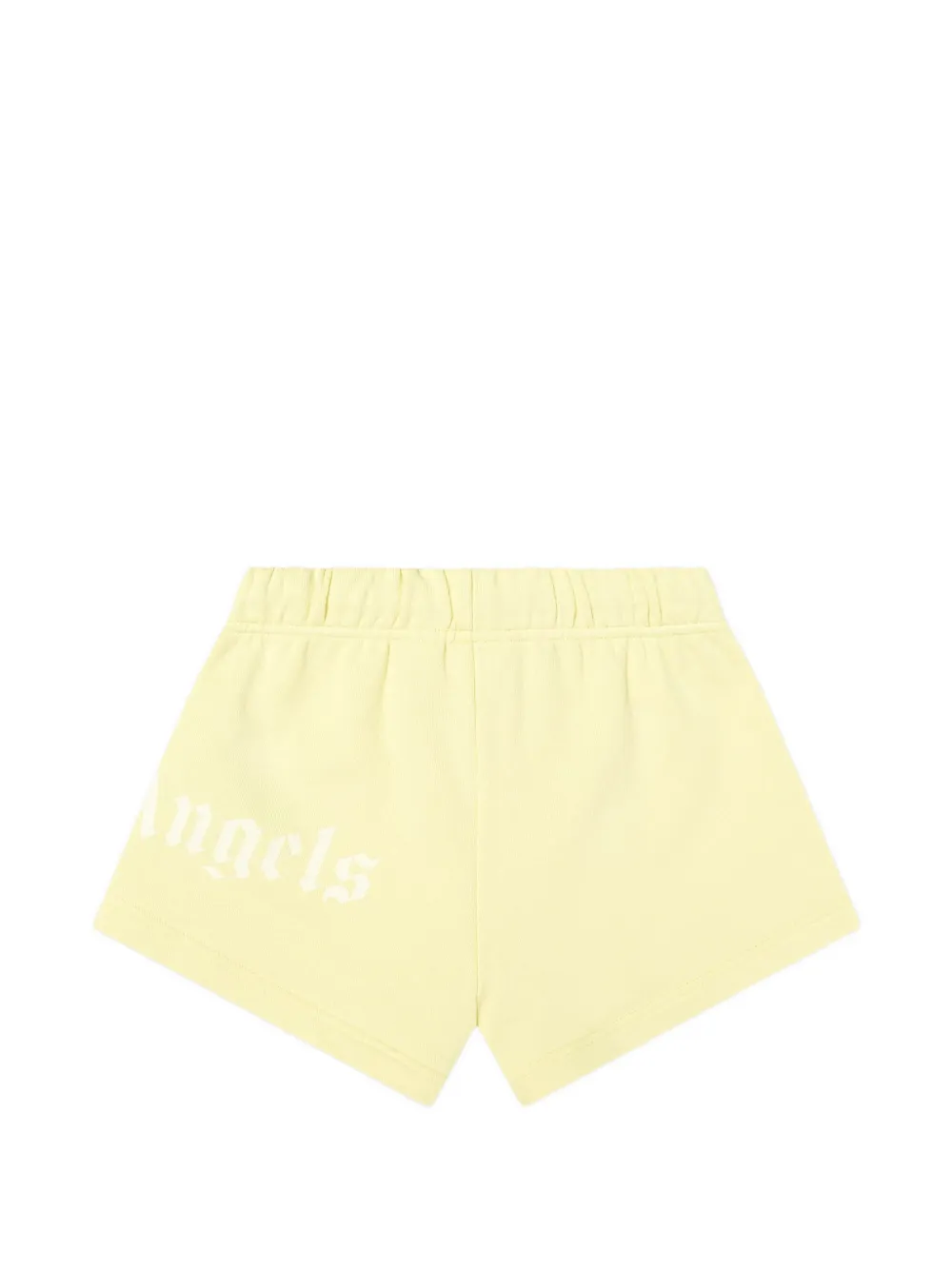 Palm Angels Kids Shorts met logoprint Geel