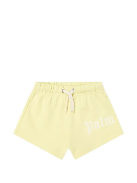 Palm Angels Kids logo-print drawstring shorts