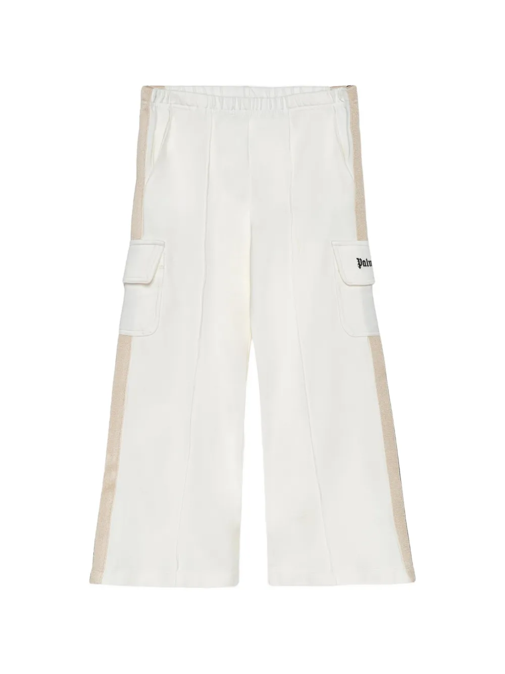 Palm Angels Kids stripe cargo trousers - Toni neutri