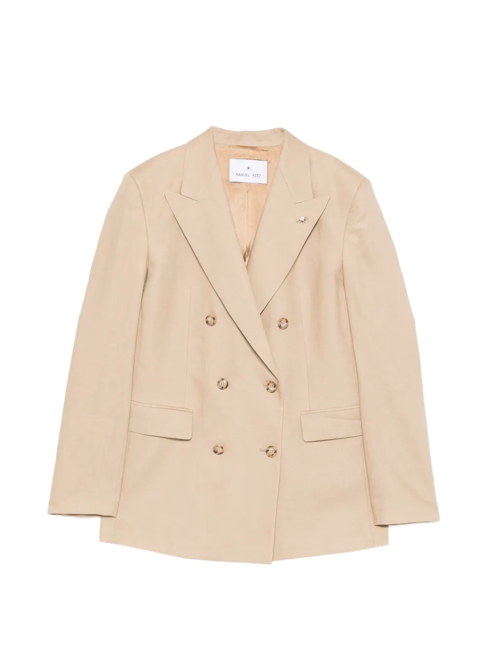 Manuel Ritz double-breasted jacket - Toni neutri