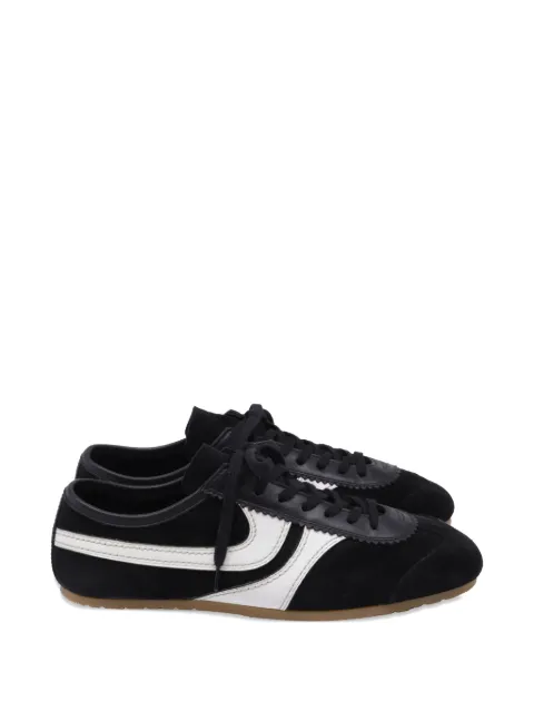 Dries Van Noten Pre-Owned tenis de gamuza con agujetas