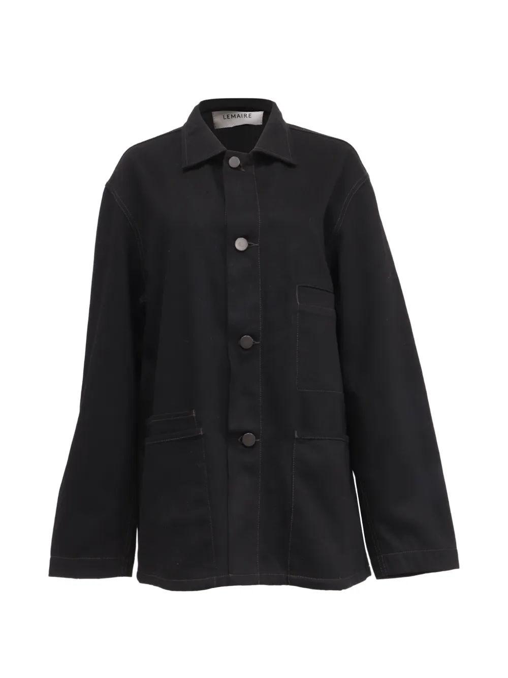 LEMAIRE workwear buttoned pocket jacket - Nero