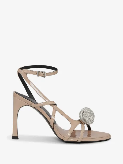 ROTATE BIRGER CHRISTENSEN knot patent leather sandals