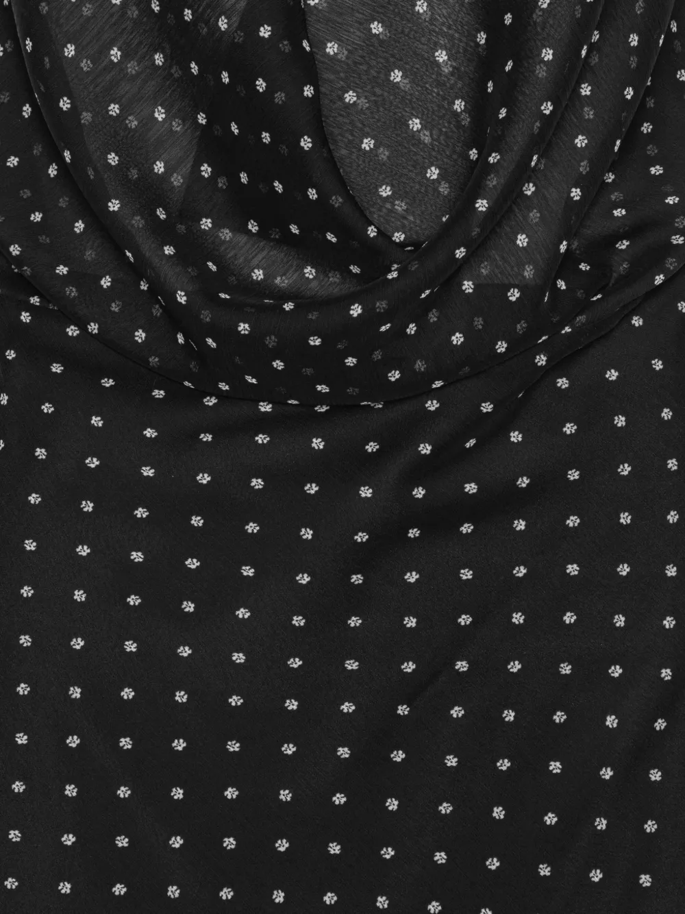 ROTATE BIRGER CHRISTENSEN Chiffon jurk met halternek Zwart