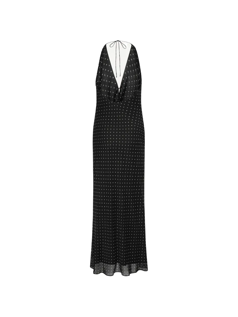 ROTATE BIRGER CHRISTENSEN chiffon halterneck dress