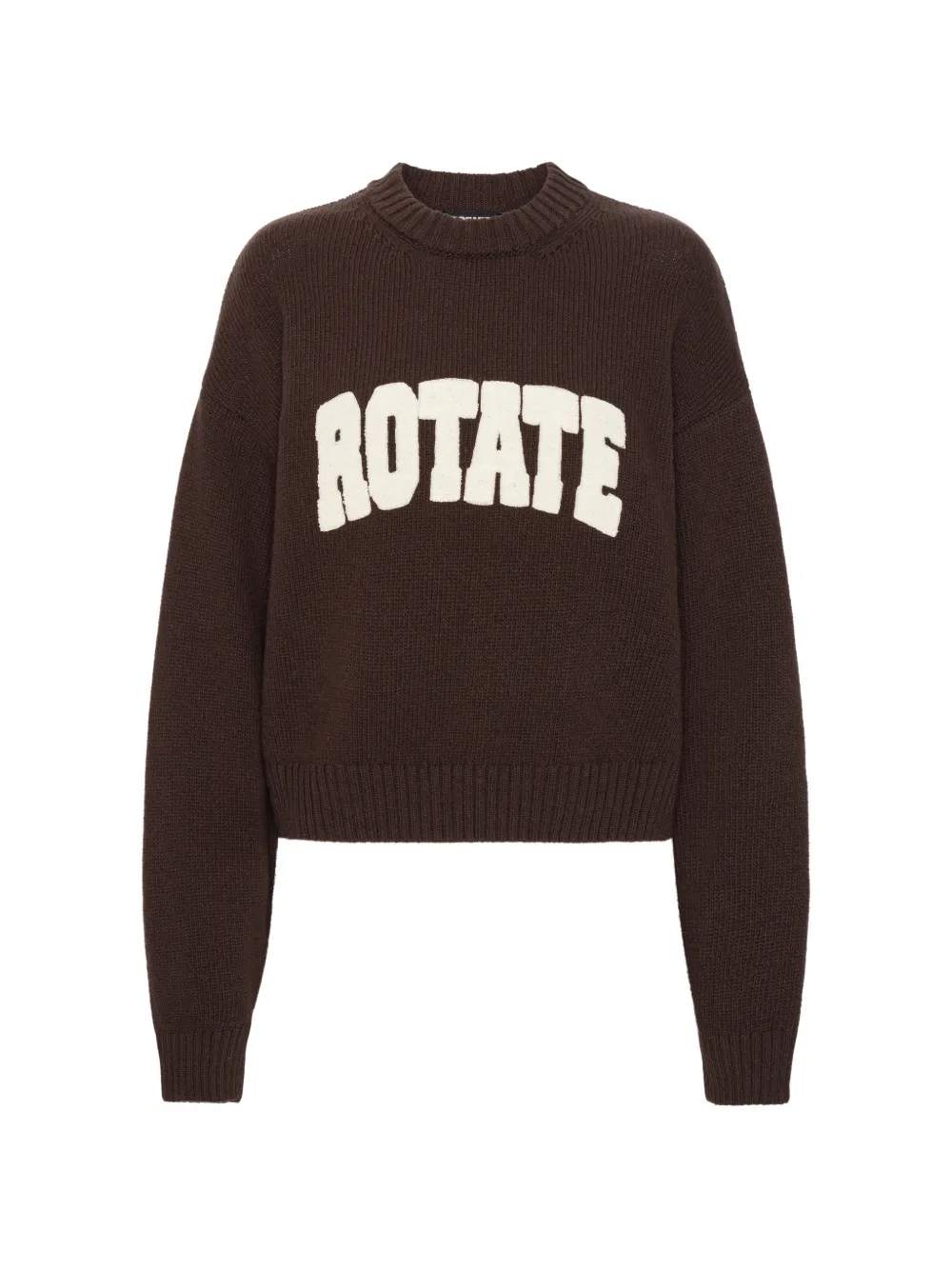 ROTATE BIRGER CHRISTENSEN Pullover mit Rundhalsausschnitt - Braun