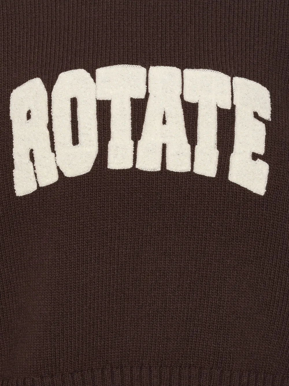 ROTATE BIRGER CHRISTENSEN Trui met logopatch Bruin