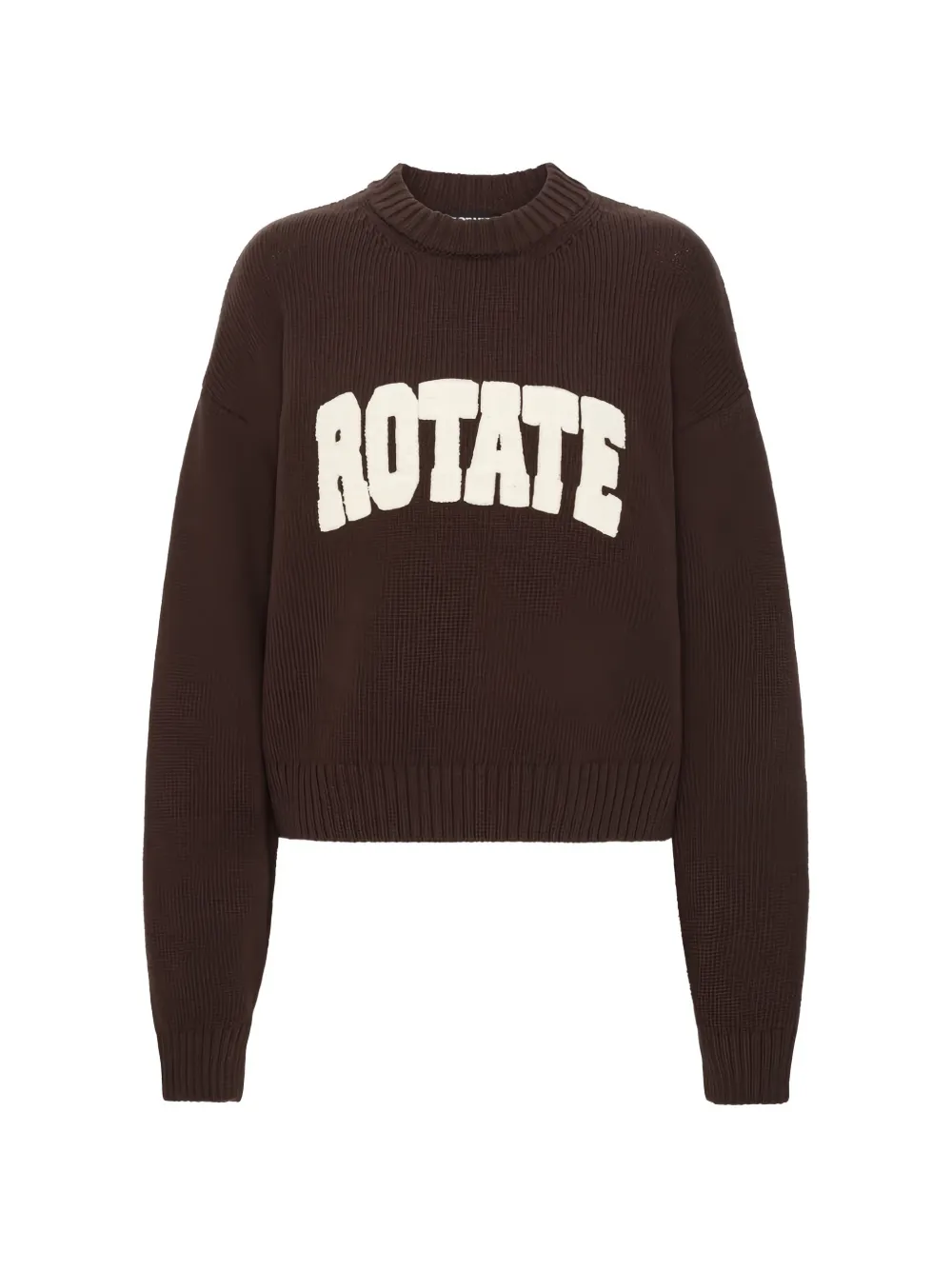ROTATE BIRGER CHRISTENSEN Pullover mit Rundhalsausschnitt - Braun
