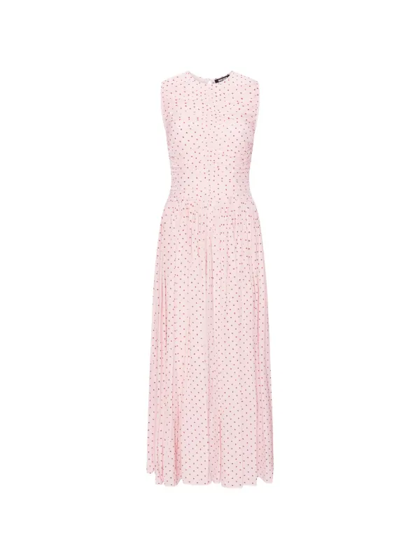 rotate birger pink dress ROTATE BIRGER CHRISTENSEN Ruched Maxi Dress | Pink